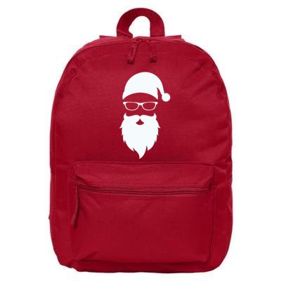 Santa Claus Sunglasses Funny Hipster Christmas 16 in Basic Backpack
