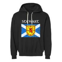 Stewart Clan Scottish Name Scotland Flag Garment-Dyed Fleece Hoodie