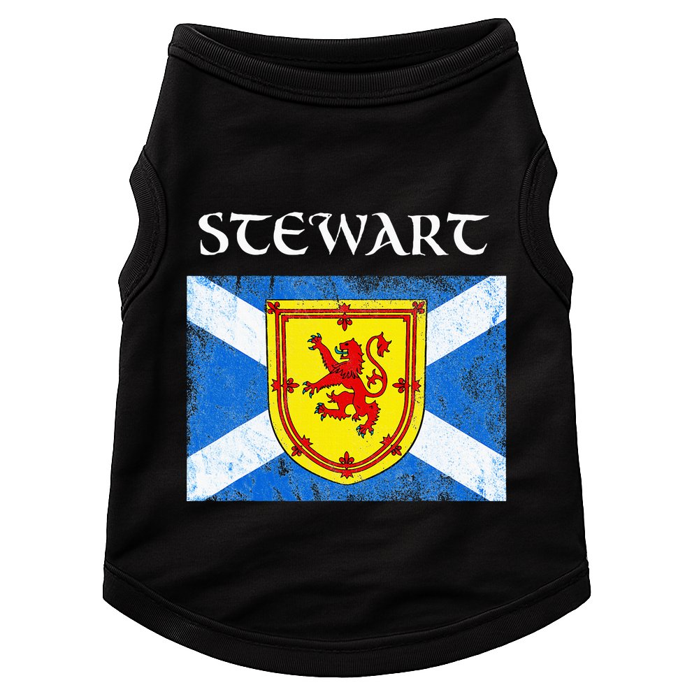 Stewart Clan Scottish Name Scotland Flag Doggie Tank
