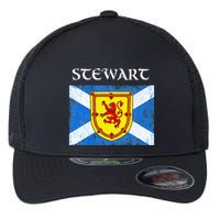 Stewart Clan Scottish Name Scotland Flag Flexfit Unipanel Trucker Cap