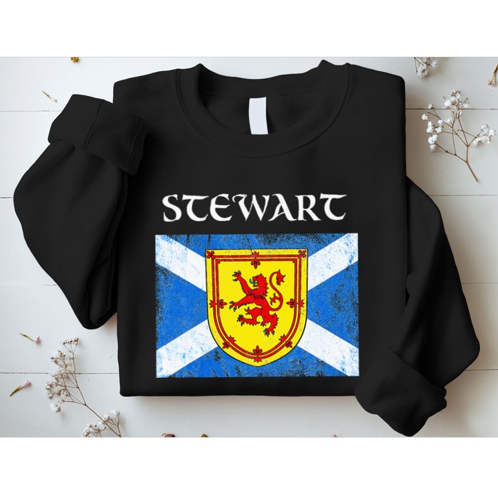 Stewart Clan Scottish Name Scotland Flag Sweatshirt