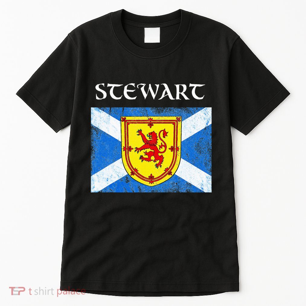 Stewart Clan Scottish Name Scotland Flag Tall T-Shirt