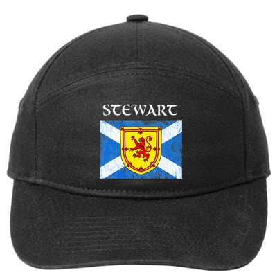 Stewart Clan Scottish Name Scotland Flag 7-Panel Snapback Hat