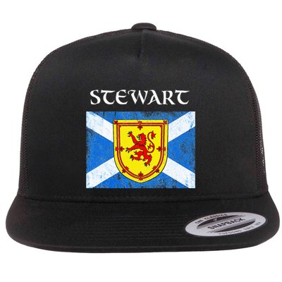 Stewart Clan Scottish Name Scotland Flag Flatbill Hat