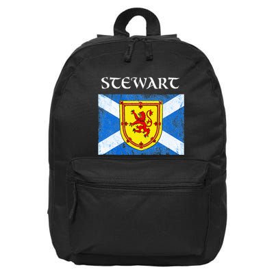 Stewart Clan Scottish Name Scotland Flag 16 in Basic Backpack