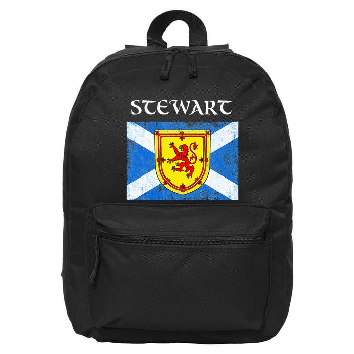 Stewart Clan Scottish Name Scotland Flag 16 in Basic Backpack