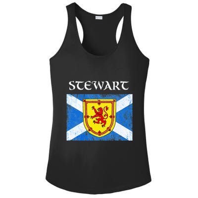 Stewart Clan Scottish Name Scotland Flag Ladies PosiCharge Competitor Racerback Tank