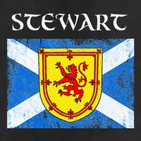 Stewart Clan Scottish Name Scotland Flag 25L Jumbo Tote