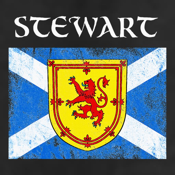 Stewart Clan Scottish Name Scotland Flag 25L Jumbo Tote