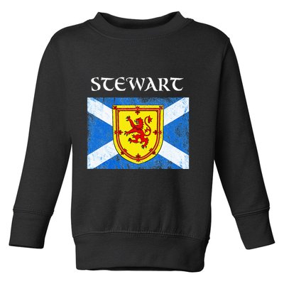 Stewart Clan Scottish Name Scotland Flag Toddler Sweatshirt