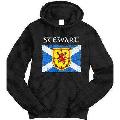 Stewart Clan Scottish Name Scotland Flag Tie Dye Hoodie