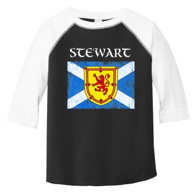 Stewart Clan Scottish Name Scotland Flag Toddler Fine Jersey T-Shirt