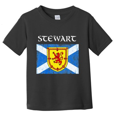 Stewart Clan Scottish Name Scotland Flag Toddler T-Shirt