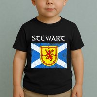 Stewart Clan Scottish Name Scotland Flag Toddler T-Shirt