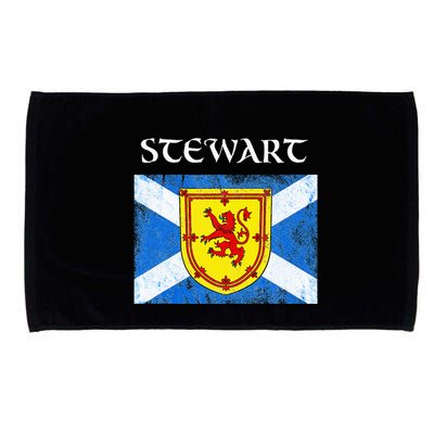 Stewart Clan Scottish Name Scotland Flag Microfiber Hand Towel
