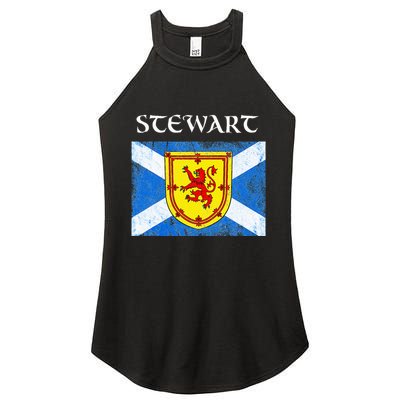 Stewart Clan Scottish Name Scotland Flag Women's Perfect Tri Rocker Tank