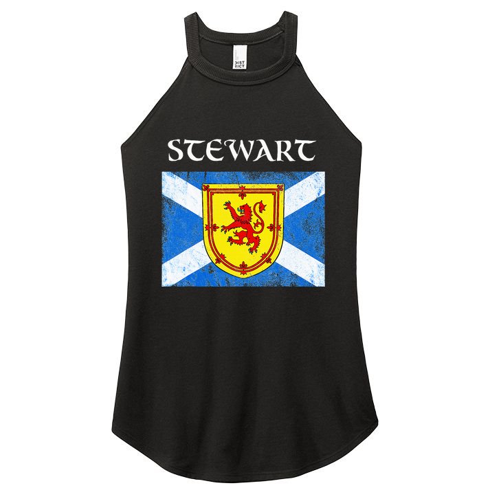 Stewart Clan Scottish Name Scotland Flag Women's Perfect Tri Rocker Tank