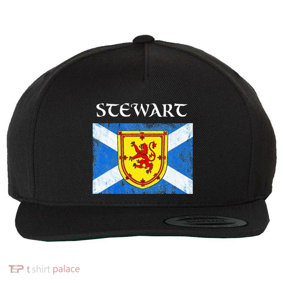 Stewart Clan Scottish Name Scotland Flag Wool Snapback Cap