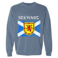 Stewart Clan Scottish Name Scotland Flag Garment-Dyed Sweatshirt