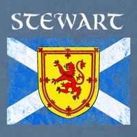 Stewart Clan Scottish Name Scotland Flag Garment-Dyed Sweatshirt