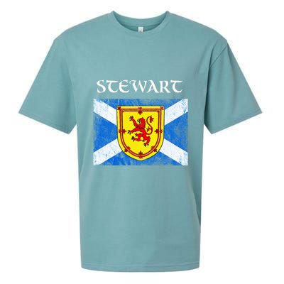 Stewart Clan Scottish Name Scotland Flag Sueded Cloud Jersey T-Shirt