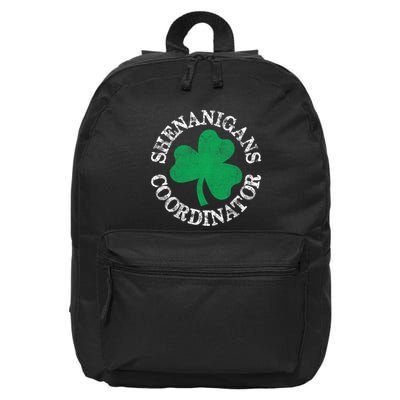 Shenanigans Coordinator Shamrock St Patricks Day 16 in Basic Backpack