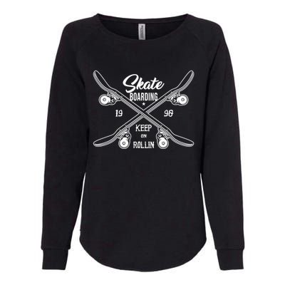 Santa Cruz Skateboards Skate Or Die Street Wear Gift Womens California Wash Sweatshirt