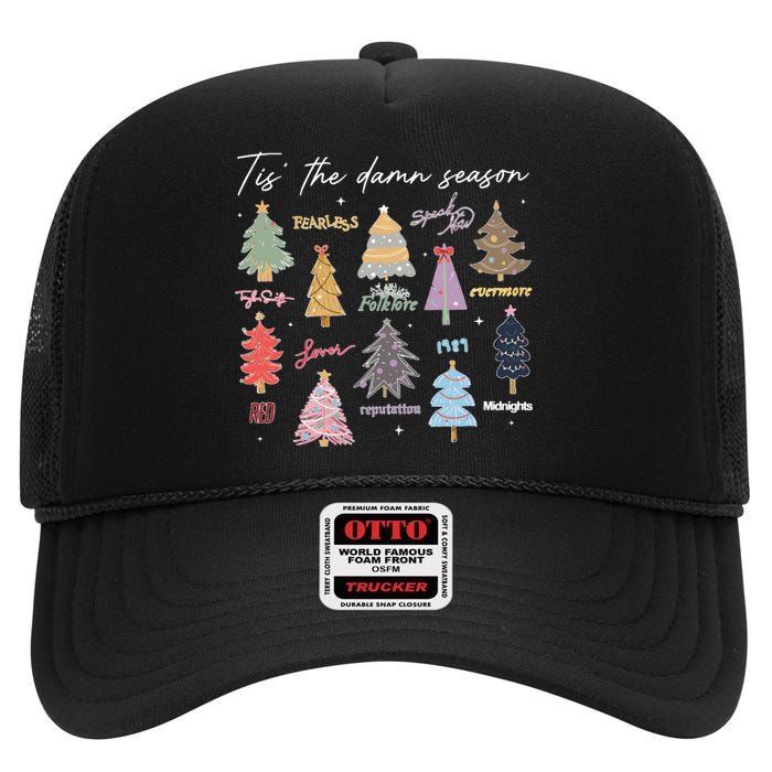 Swifty Christmas Sweater Eras Taylor High Crown Mesh Back Trucker Hat