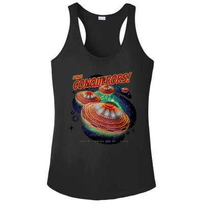 Space Conquerors Ladies PosiCharge Competitor Racerback Tank