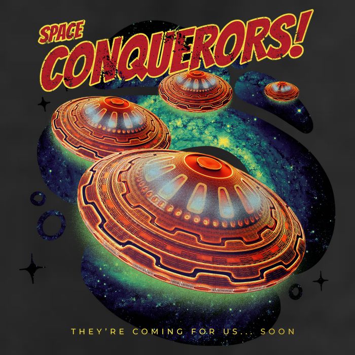 Space Conquerors Golf Towel