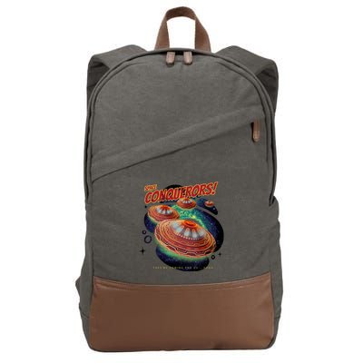 Space Conquerors Cotton Canvas Backpack
