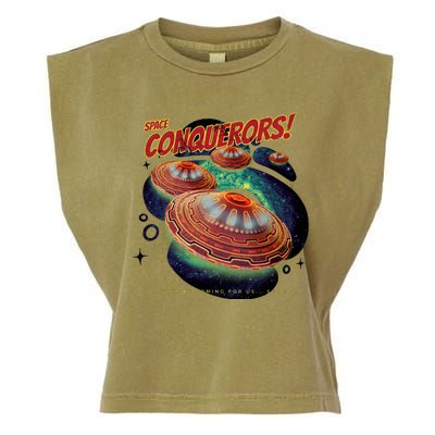 Space Conquerors Garment-Dyed Women's Muscle Tee