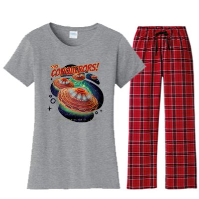 Space Conquerors Women's Flannel Pajama Set