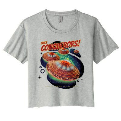 Space Conquerors Women's Crop Top Tee