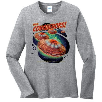 Space Conquerors Ladies Long Sleeve Shirt