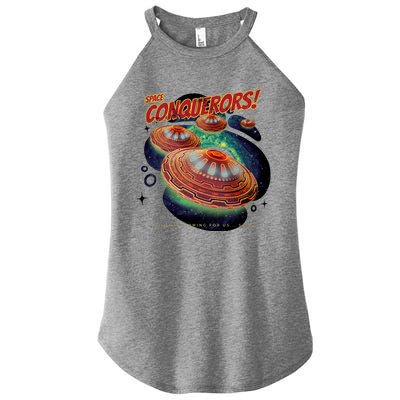 Space Conquerors Women’s Perfect Tri Rocker Tank