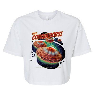 Space Conquerors Bella+Canvas Jersey Crop Tee