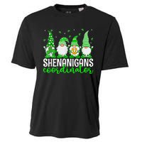 Shenanigans Coordinator St Patricks Day Gnomes Green Proud Cooling Performance Crew T-Shirt