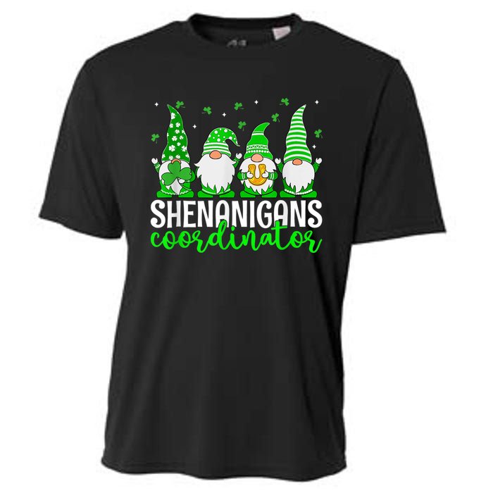 Shenanigans Coordinator St Patricks Day Gnomes Green Proud Cooling Performance Crew T-Shirt