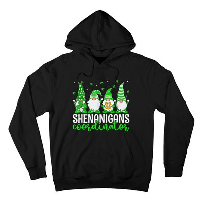 Shenanigans Coordinator St Patricks Day Gnomes Green Proud Hoodie