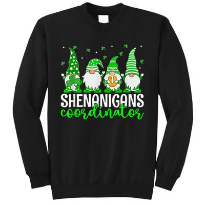 Shenanigans Coordinator St Patricks Day Gnomes Green Proud Sweatshirt