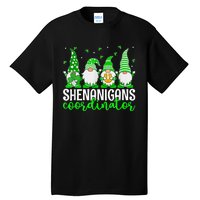 Shenanigans Coordinator St Patricks Day Gnomes Green Proud Tall T-Shirt