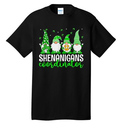 Shenanigans Coordinator St Patricks Day Gnomes Green Proud Tall T-Shirt