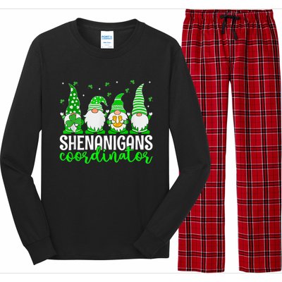 Shenanigans Coordinator St Patricks Day Gnomes Green Proud Long Sleeve Pajama Set