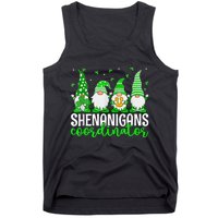 Shenanigans Coordinator St Patricks Day Gnomes Green Proud Tank Top