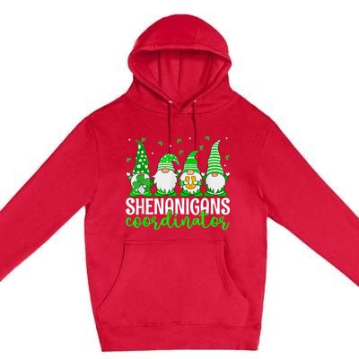 Shenanigans Coordinator St Patricks Day Gnomes Green Proud Premium Pullover Hoodie