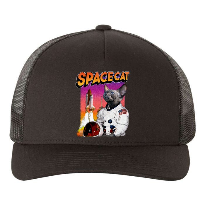 Space Cat Yupoong Adult 5-Panel Trucker Hat