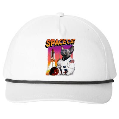 Space Cat Snapback Five-Panel Rope Hat