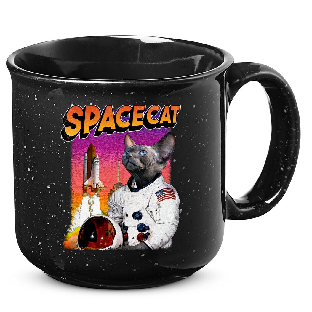 Space Cat 15oz Campfire Ceramic Mug