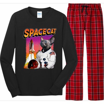 Space Cat Long Sleeve Pajama Set